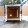5x10 SA Trailer - White, Double Doors, Side Door, Side Vents