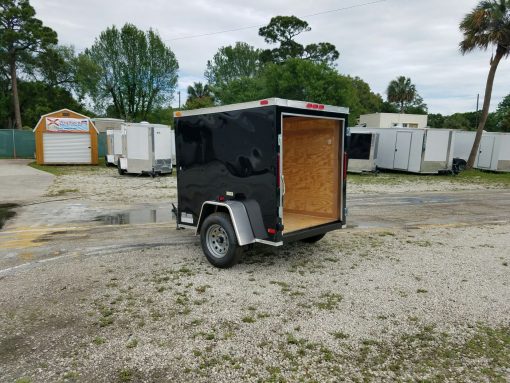 5x6 SA Trailer - Black, Single Door