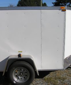 5x6 SA Trailer - White, Double Doors