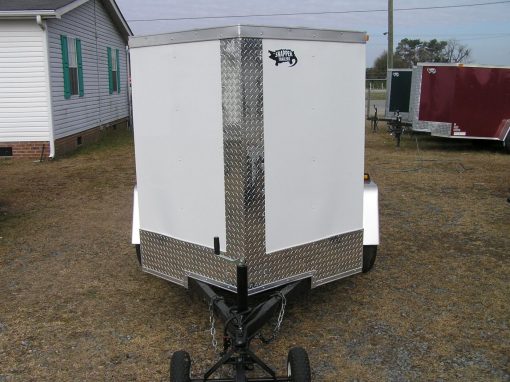 5x6 SA Trailer - White, Ramp