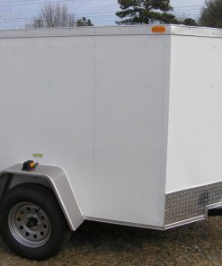 5x6 SA Trailer - White, Ramp