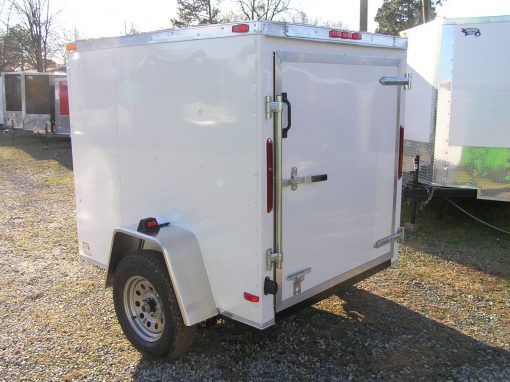 5x6 SA Trailer - White, Single Door