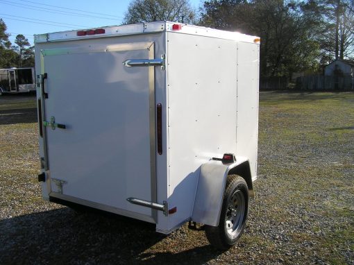 5x6 SA Trailer - White, Single Door