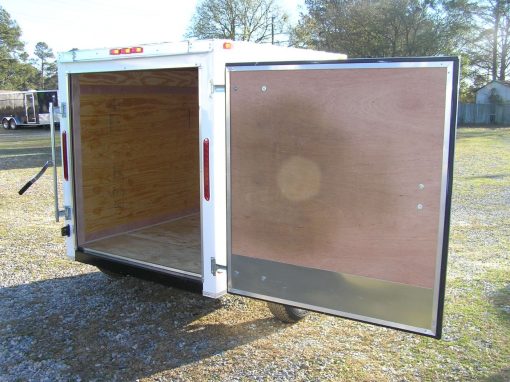 5x6 SA Trailer - White, Single Door