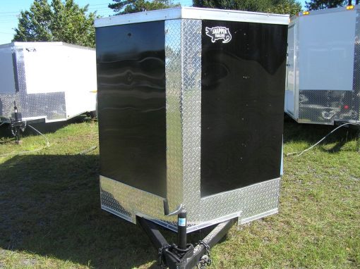 5x8 SA Trailer - Black, Single Door