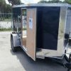5x8 SA Trailer - Blue, Ramp, Side Door