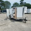 5x8 SA Trailer - White, Single Door, Side Door