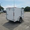 5x8 SA Trailer - White, Single Door, Side Door