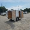 5x8 SA Trailer - White, Single Door, Side Door