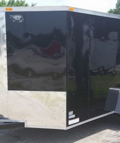 6x10 SA Trailer - Black, Ramp, Side Door