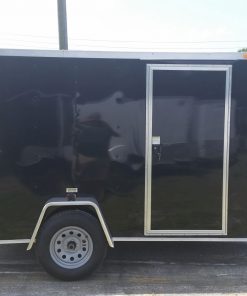 6x10 SA Trailer - Black, Ramp, Side Door