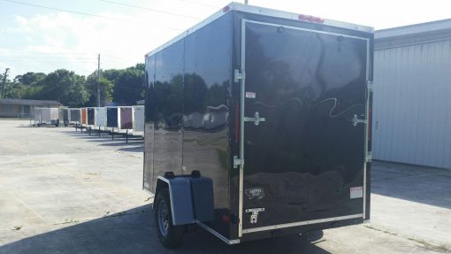 6x10 SA Trailer - Black, Ramp, Side Door, Extra Height