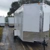 6x12 SA Trailer - White, Ramp, Side Door, Extra Height
