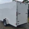 6x12 SA Trailer - White, Ramp, Side Door, Extra Height