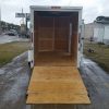 6x12 SA Trailer - White, Ramp, Side Door, Extra Height