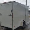 6x12 SA Trailer - White, Ramp, Side Door, Extra Height