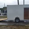 6x12 SA Trailer - White, Ramp, Side Door, Extra Height