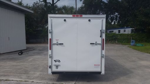 6x14 SA Trailer - White, Ramp, Side Door