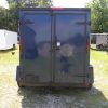 6x8 SA Trailer - Blue, Double Barn Doors, Side Door, Blackout Package, Extra Height, Stabilizer Jacks