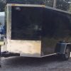 7x10 SA Trailer - Black, Ramp, Side Door