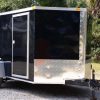 7x10 SA Trailer - Black, Ramp, Side Door