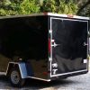 7x10 SA Trailer - Black, Ramp, Side Door