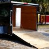 7x10 SA Trailer - Black, Ramp, Side Door