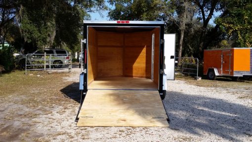 7x10 SA Trailer - Black, Ramp, Side Door