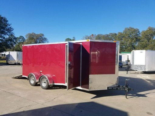 7x16 TA Trailer - Brandywine, Ramp, Side Door, Split Axles