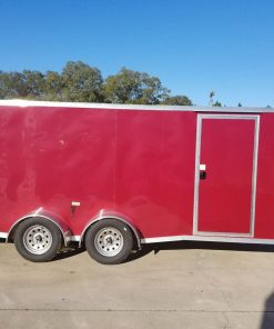 7x16 TA Trailer - Brandywine, Ramp, Side Door, Split Axles