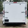 7x16 TA Trailer - White, Ramp, Side Door, Flat Front