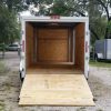 7x16 TA Trailer - White, Ramp, Side Door, Flat Front