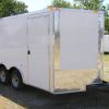 8.5x12 TA Trailer - White, Ramp, Side Door