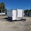 8.5x12 TA Trailer - White, Ramp, Side Door