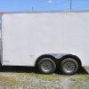 8.5x12 TA Trailer - White, Ramp, Side Door