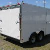 8.5x12 TA Trailer - White, Ramp, Side Door