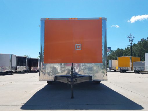 8.5x12 TA Trailer - Orange, Electrical, Finished Interior, Additional Options