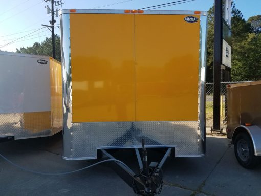 8.5x12 TA Trailer - Yellow, 5K Axles, Extra Height, Concession, Additional Options