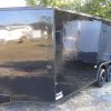 8.5x18 TA Trailer - Black, Ramp, Side Door, Blackout