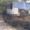 8.5x18 TA Trailer - Black, Ramp, Side Door, Blackout