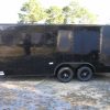 8.5x18 TA Trailer - Black, Ramp, Side Door, Blackout