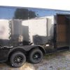 8.5x18 TA Trailer - Black, Ramp, Side Door, Blackout