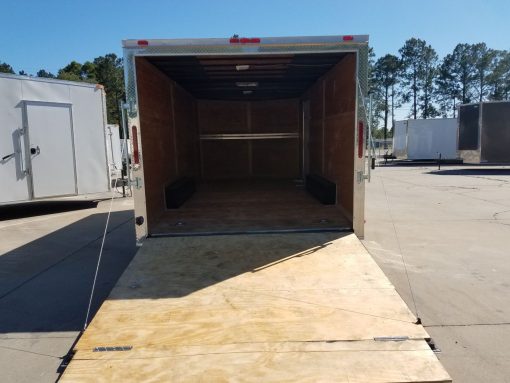 8.5x18 TA Trailer - Champagne, Ramp, Side Door, Extended Tongue, ATP Wrap, LED Lighting