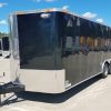 8.5x20 TA Trailer - Black, Ramp, Rounded V-Nose, Spare Mount with Spare