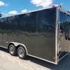 8.5x20 TA Trailer - Black, Ramp, Rounded V-Nose, Spare Mount with Spare