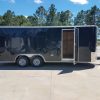 8.5x20 TA Trailer - Black, Ramp, Rounded V-Nose, Spare Mount with Spare