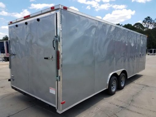 8.5x20 TA Trailer - Silver Frost, flat Front, Electric, Escape Door
