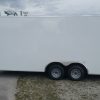 Custom 8.5x20 TA Trailer - White, Ramp, Side Door, Extra Height, Flat Front