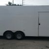 Custom 8.5x20 TA Trailer - White, Ramp, Side Door, Extra Height, Flat Front