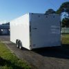 8.5x20 TA Trailer - White, Ramp, Side Door, Extra Height